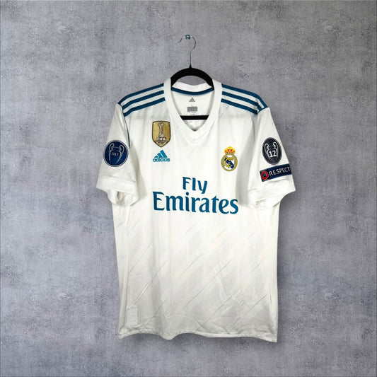 Maillot authentique Real Madrid 2017-2018 Domicile Adidas vue de face