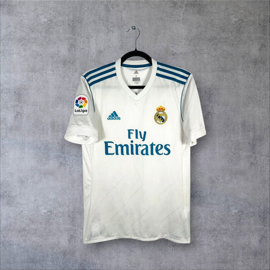 Maillot authentique Real Madrid 2017-2018 Domicile Adidas vue de face taille S