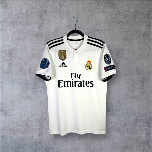 Maillot authentique Real Madrid 2018-2019 Domicile Adidas vue de face