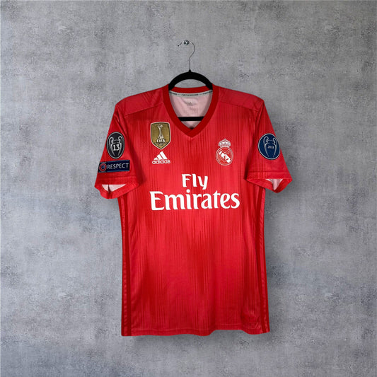 Maillot authentique Real Madrid 2018-2019 Third Adidas vue de face