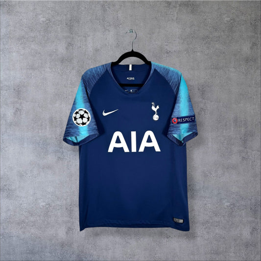 Maillot authentique Tottenham 2018-2019 Extérieur Nike bleu marine vue de face