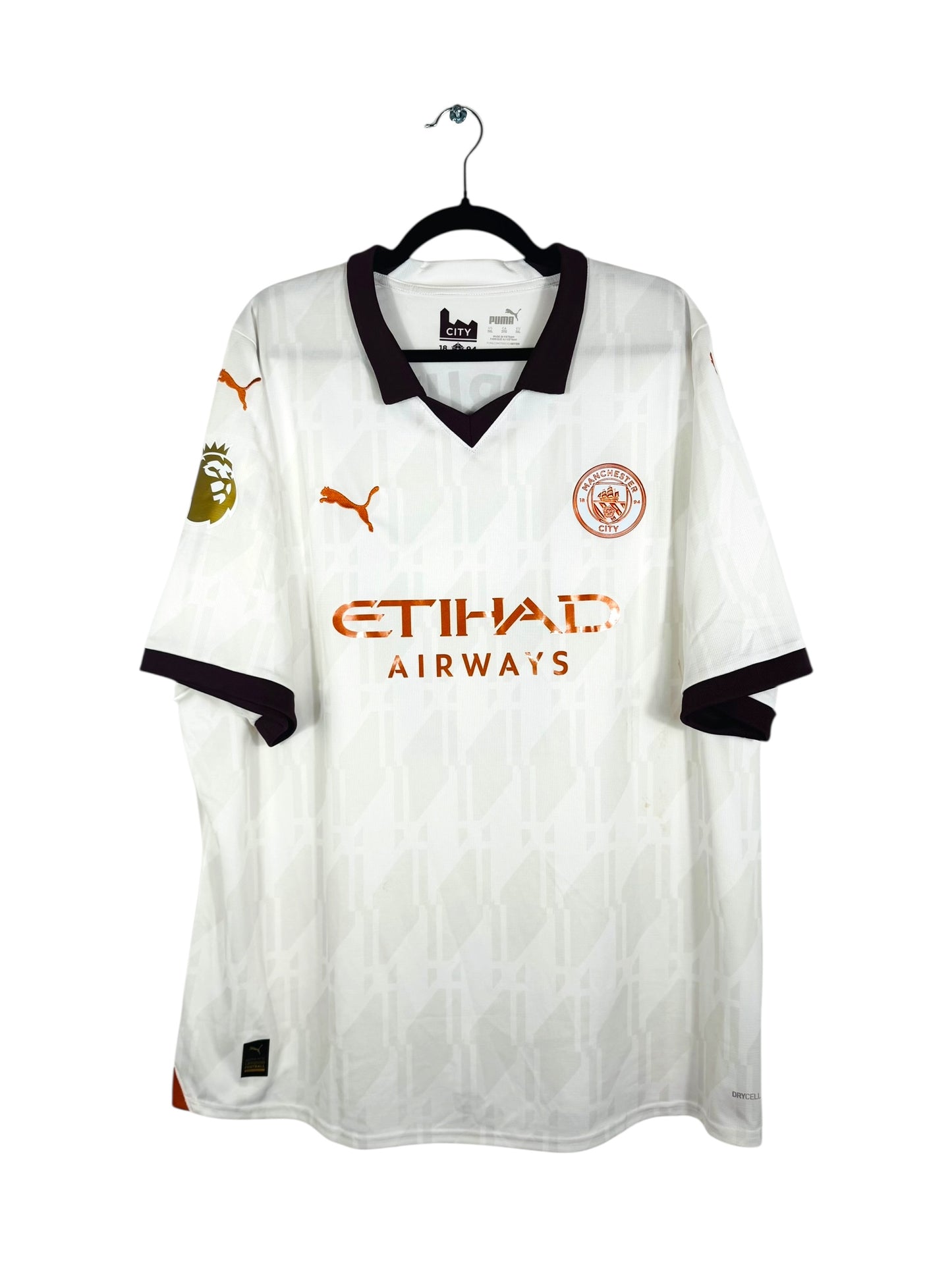 maillot extérieur Manchester City 2023-2024 De Bruyne vue avant