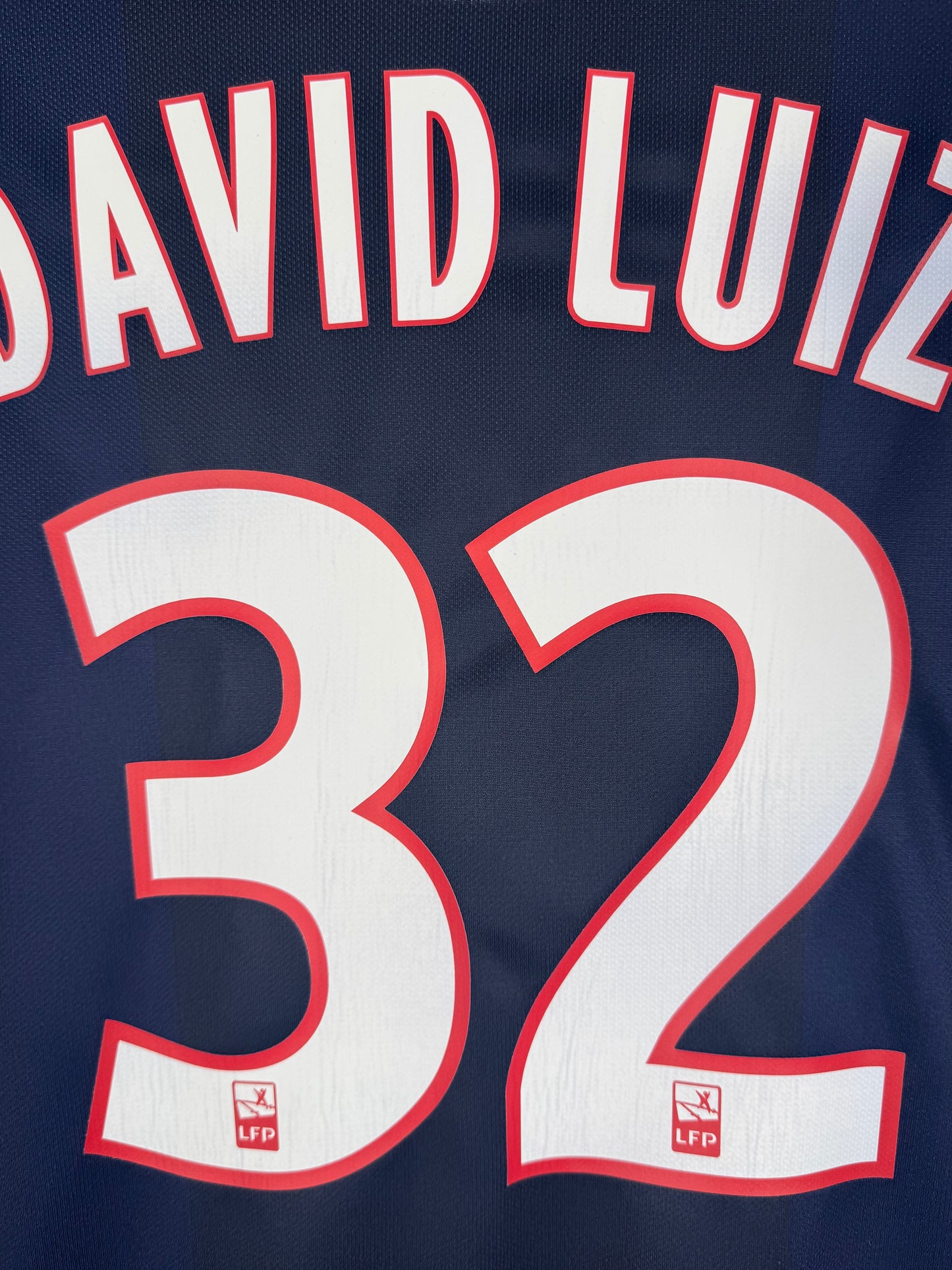 Flocage officiel arrière David Luiz 32 - Maillot PSG 2014-2015 Domicile