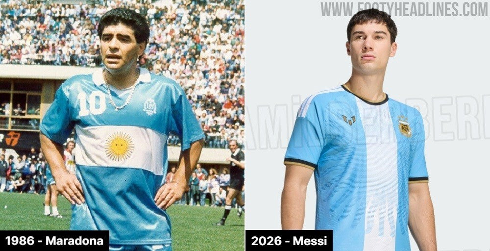 Fuite : le maillot d'adieu de Messi ressuscite le maillot drapeau de Maradona