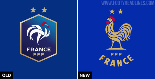 Nouveau blason de l'équipe de France : la FFF ressuscite le coq doré (photo Footy Headlines)
