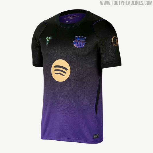 Maillot extérieur FC Barcelone 2026-2027 Nike Mamba (photo Footy Headlines)