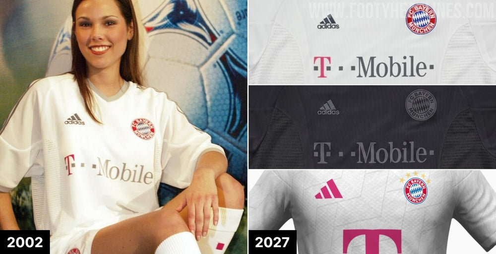 Fuite : le Bayern fête 25 ans de Telekom avec un 5e maillot magenta et le remake 2002-2003