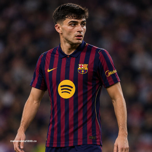 Fuite : le maillot domicile du FC Barcelone 2027-2028 revient aux rayures fines (photo Footy Headlines)