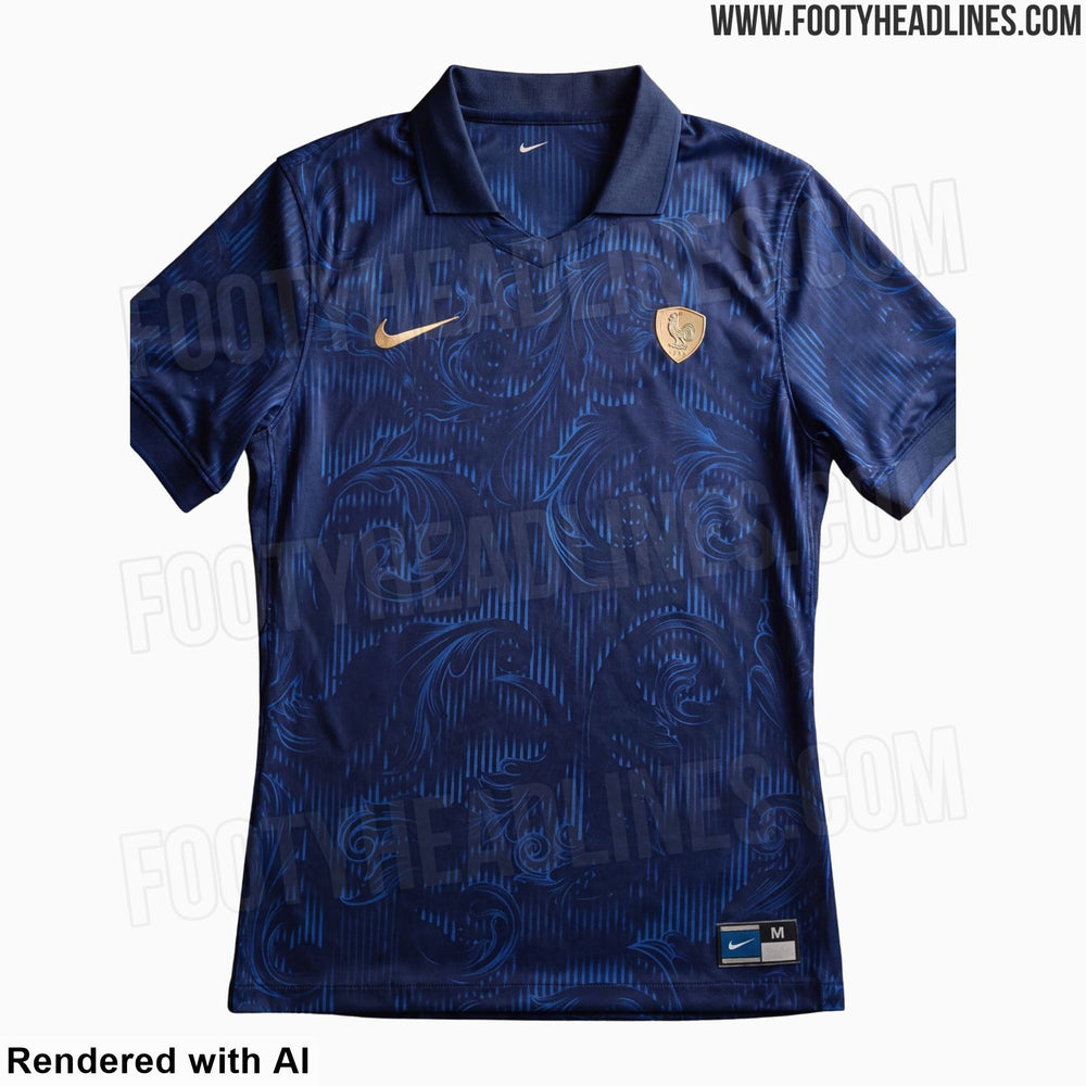 Fuite : le maillot lifestyle « Energy » de l'équipe de France 2027 passe au baroque et or