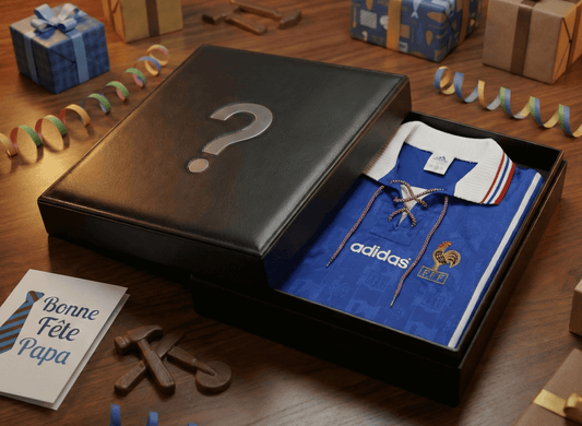 Idée cadeau fête des pères foot vintage box mystere