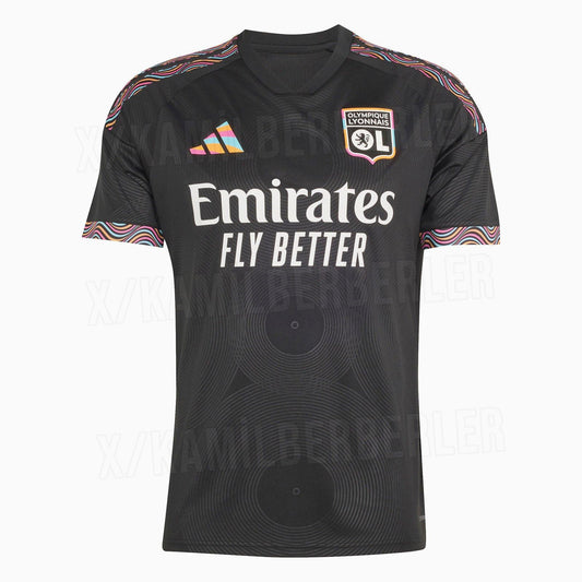 Troisième maillot de l'OL 2026-2027 fuité (photo Footy Headlines)