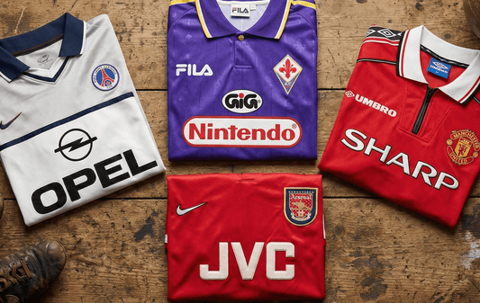 Maillots iconiques Sponsor JVC Opel Nintendo Sharp