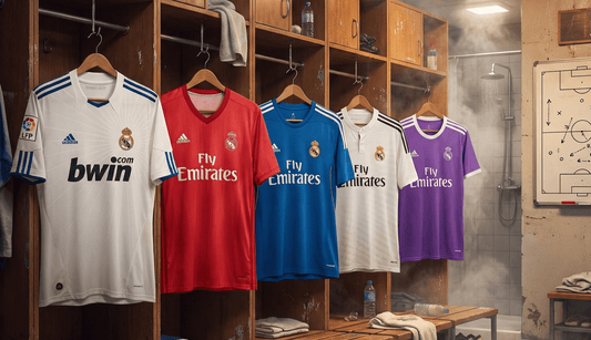 Collection maillots Real Madrid Fly Emirates Ronaldo Benzema