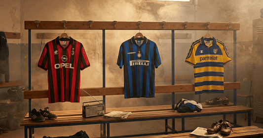 Maillots vintage Serie A Milan Juventus Inter 90s