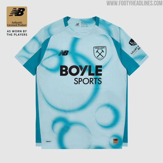 Fuite : le troisième maillot de West Ham 2026-2027 inaugure l'ère New Balance (photo Footy Headlines)