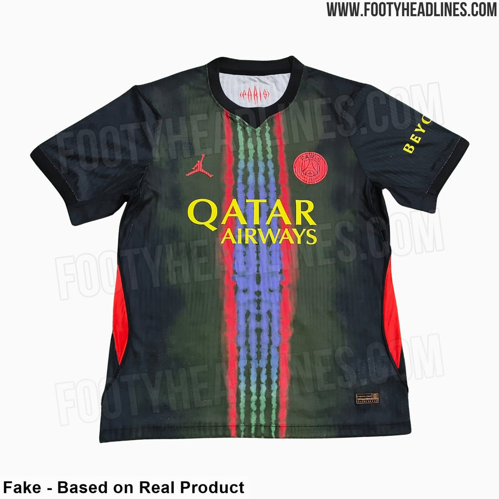 Fuite : le troisième maillot du PSG 2026-2027 en noir, kaki et Hechter tie-dye