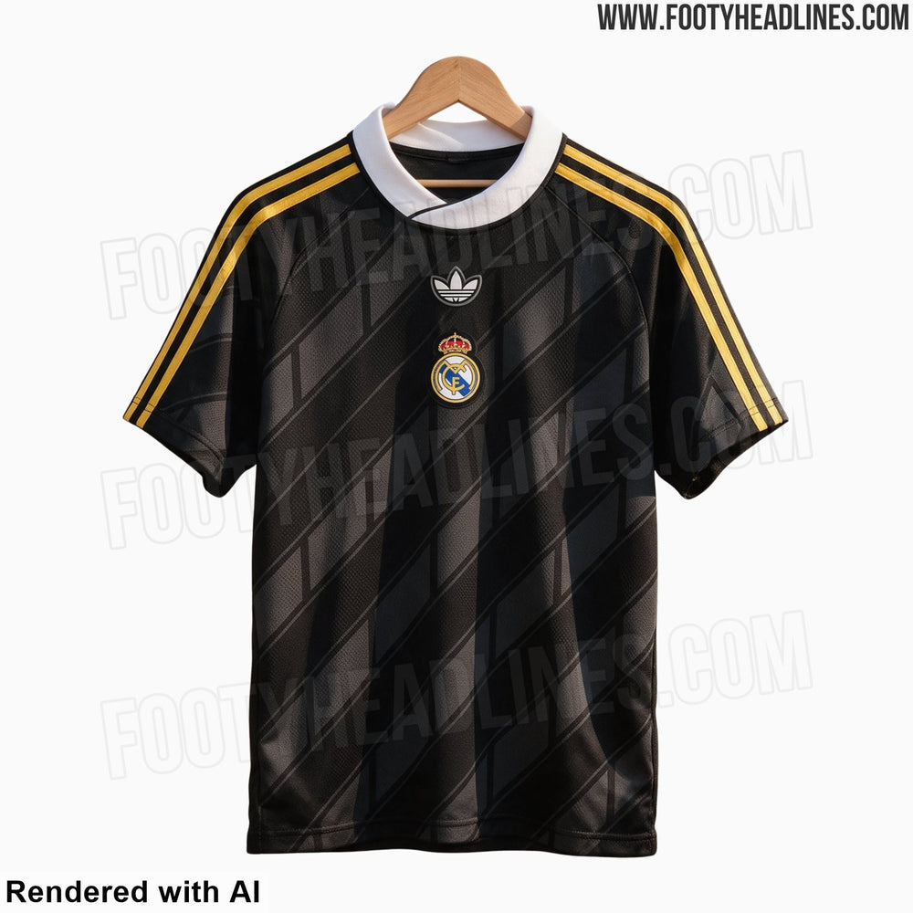 Fuite : le maillot Icon du Real Madrid 2027 passe au noir et or