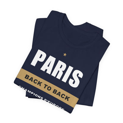 T-shirt Paris Back to Back - Champions d'Europe 25/26
