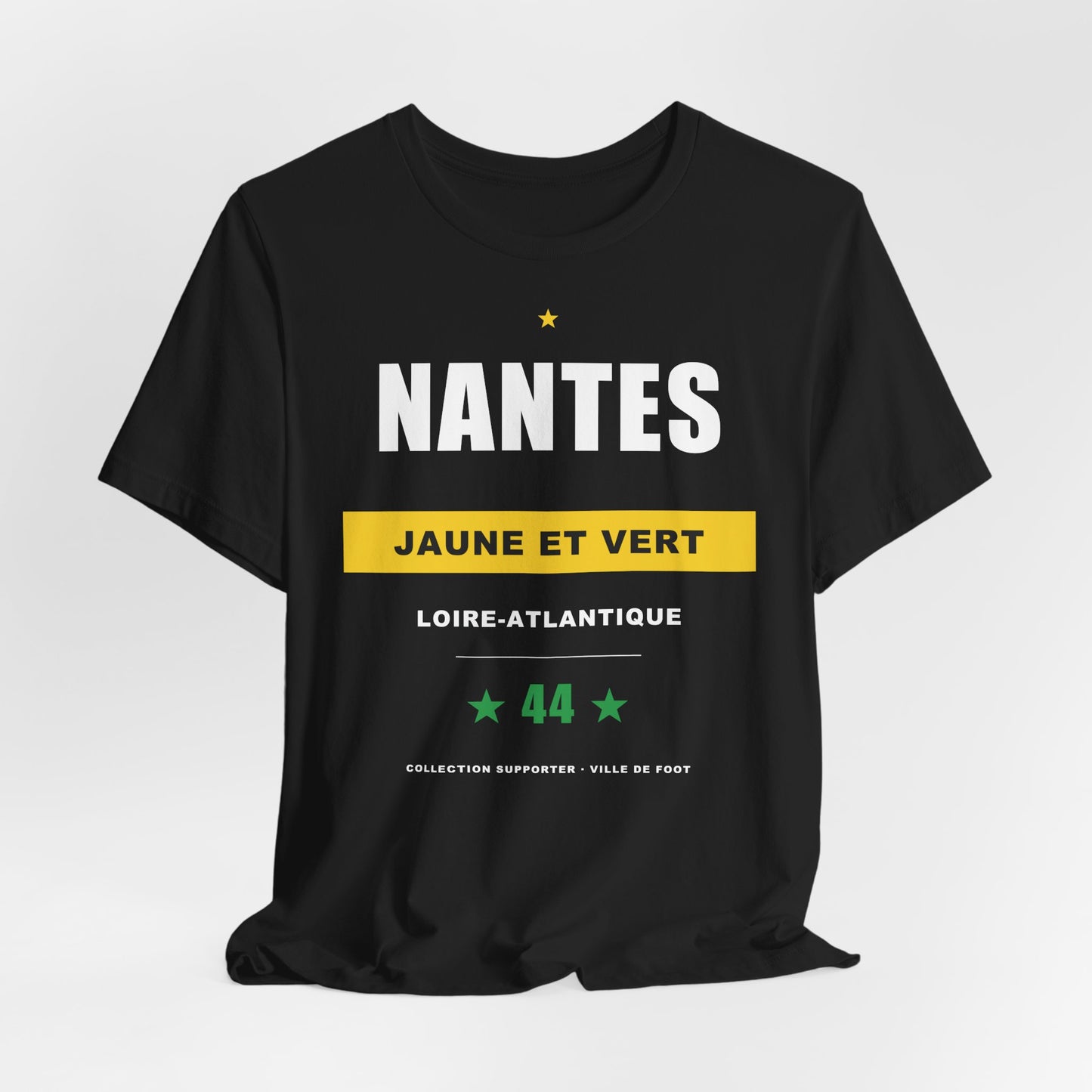 T-shirt Supporter Nantes 44 — Jaune et Vert