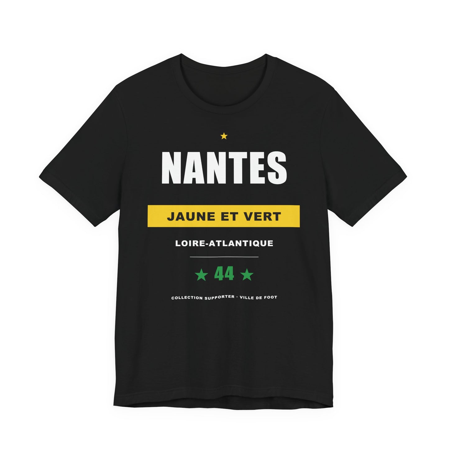 T-shirt Supporter Nantes 44 — Jaune et Vert