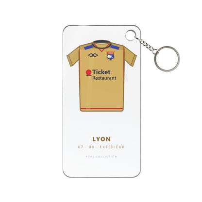 Porte-clés Lyon 07-08 Extérieur — Maillot acrylique · Pure Collection