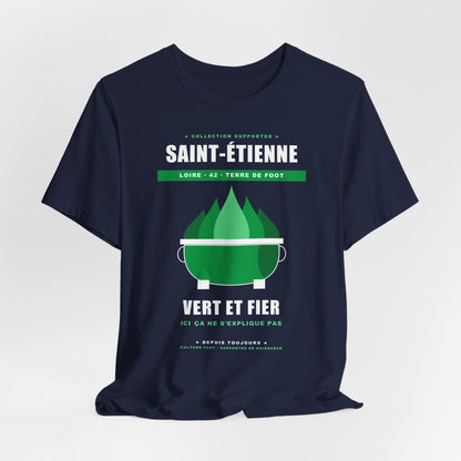 T-shirt Supporter Saint-Étienne — Vert et Fier