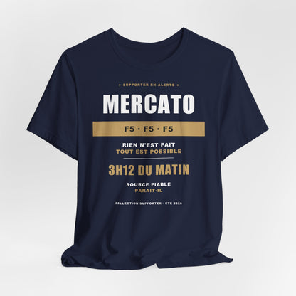 T-shirt Mercato — Humour Supporter Foot