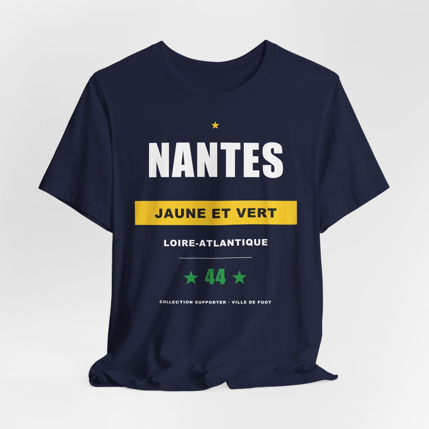 T-shirt Supporter Nantes 44 — Jaune et Vert