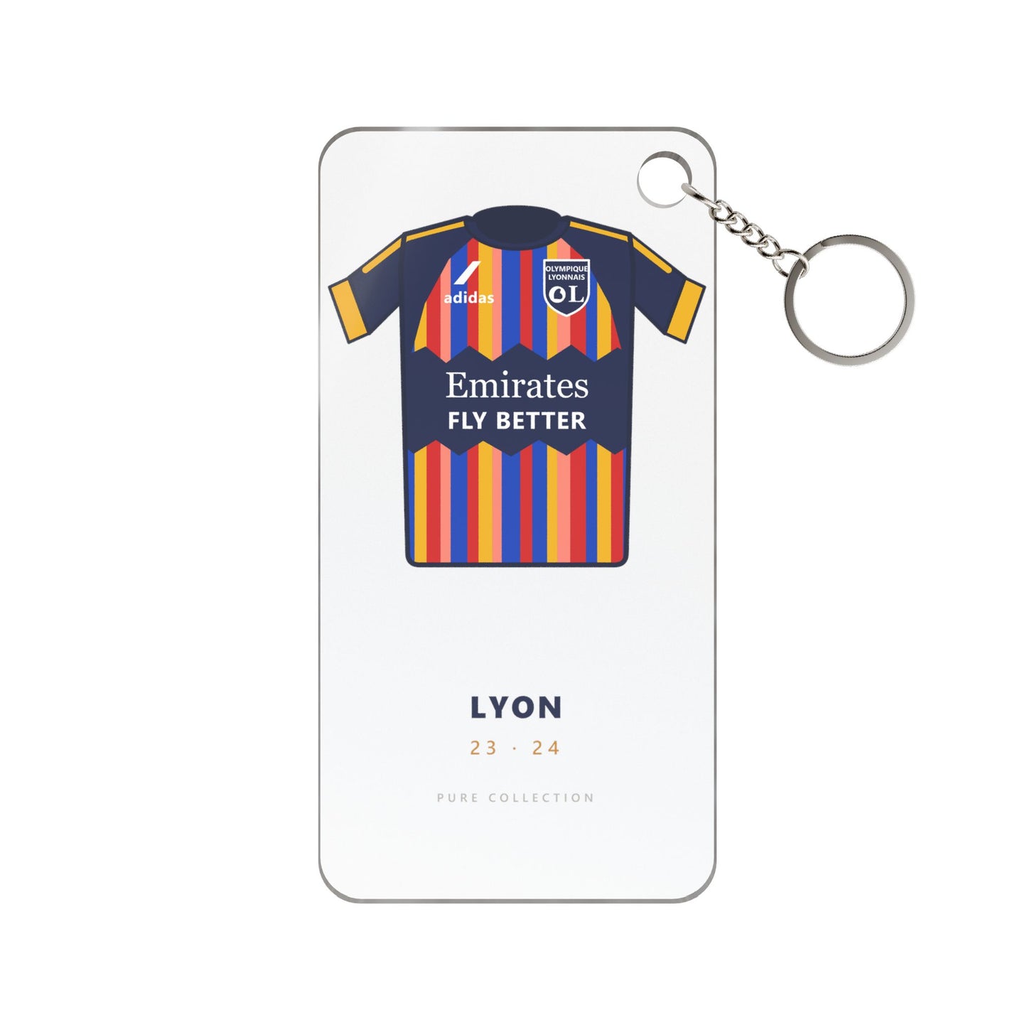 Porte-clés Lyon 23-24 Third — Maillot acrylique · Pure Collection