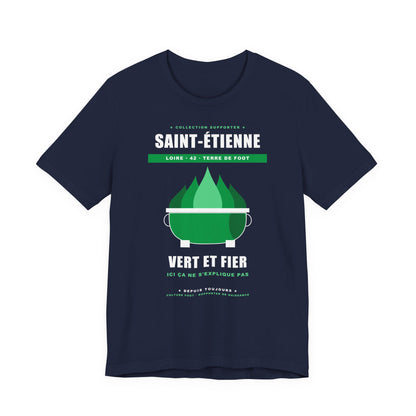 T-shirt Supporter Saint-Étienne — Vert et Fier