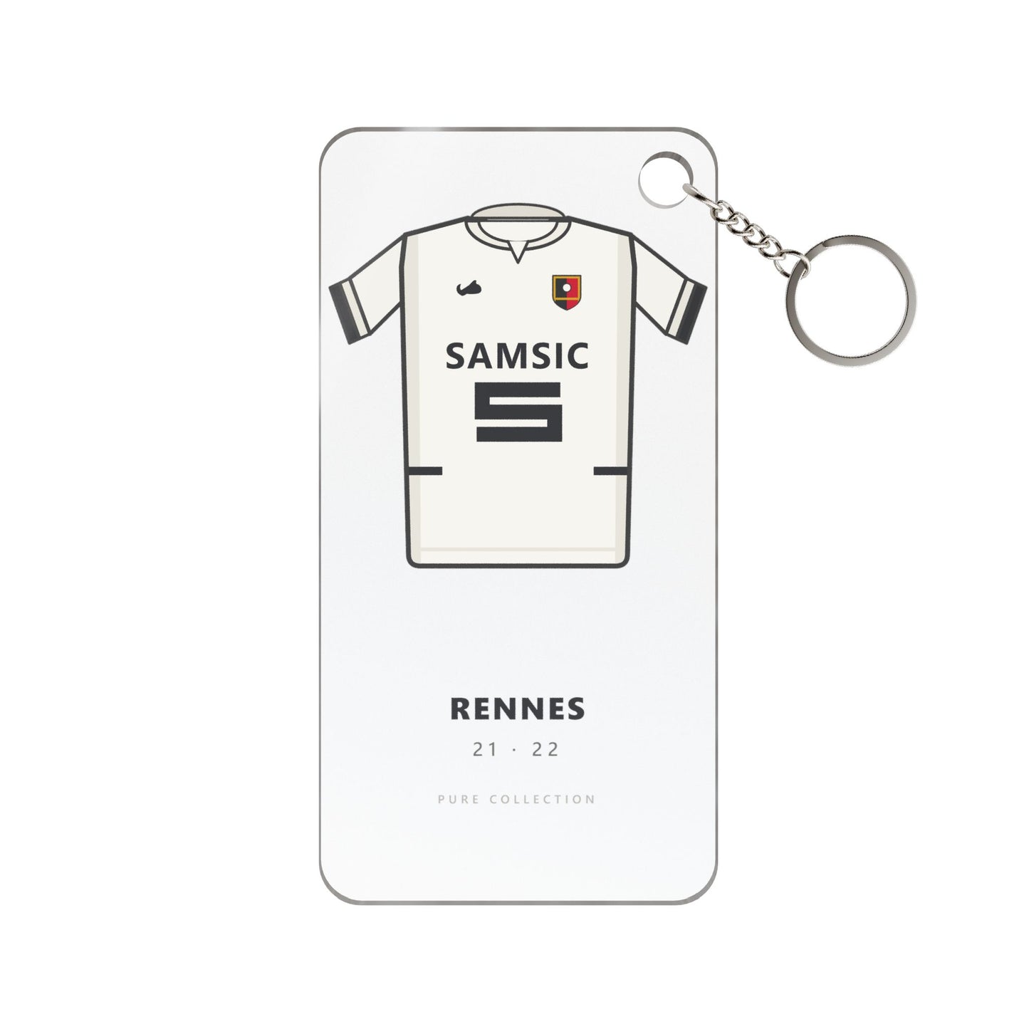 Porte-clés Rennes 21-22 Extérieur — Maillot acrylique · Pure Collection