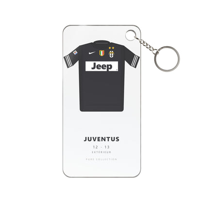Porte-clés Juventus 12-13 Extérieur — Maillot acrylique · Pure Collection