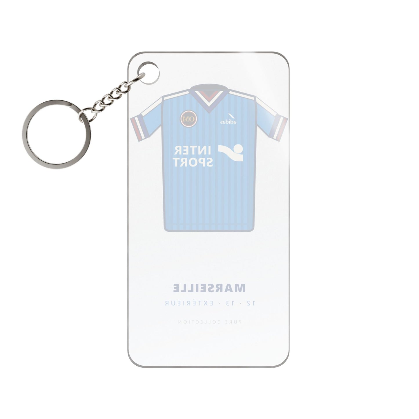 Porte-clés Marseille 12-13 Extérieur — Maillot acrylique · Pure Collection