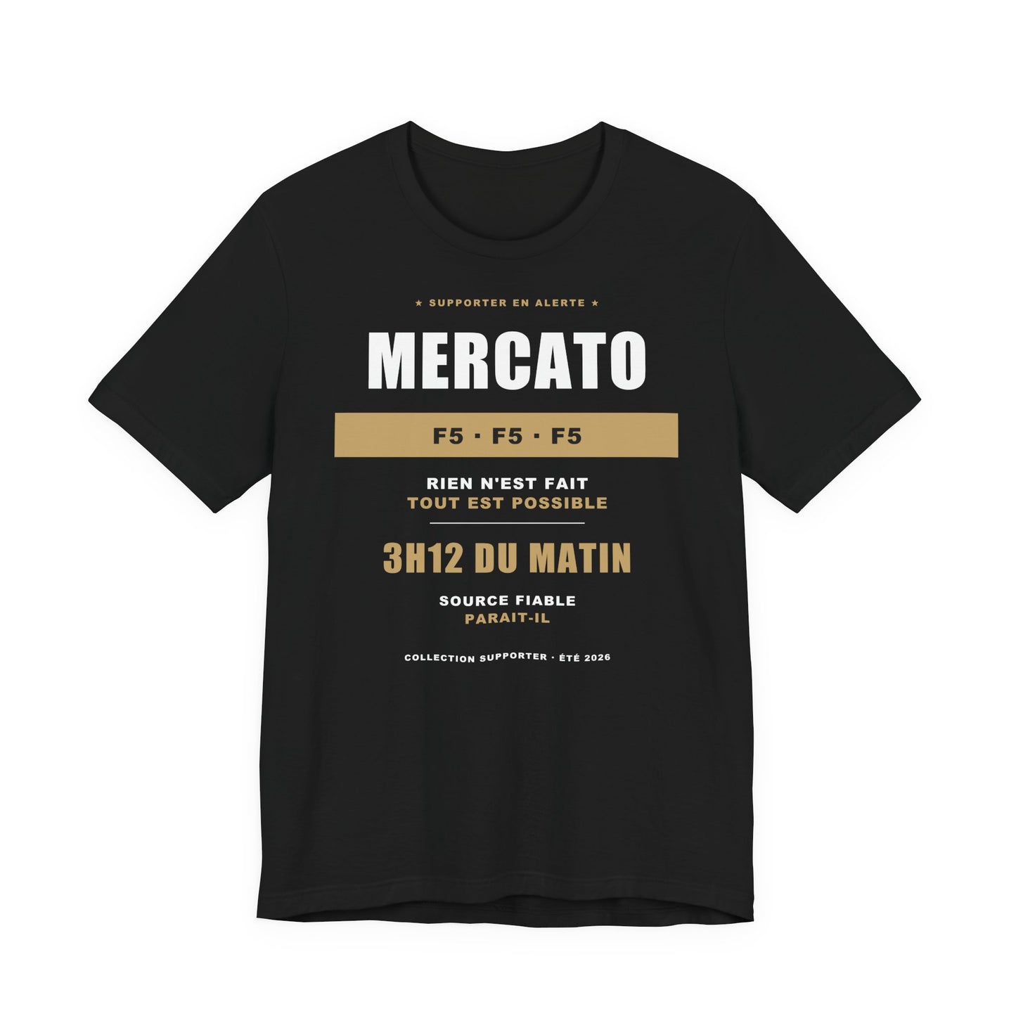 T-shirt Mercato — Humour Supporter Foot