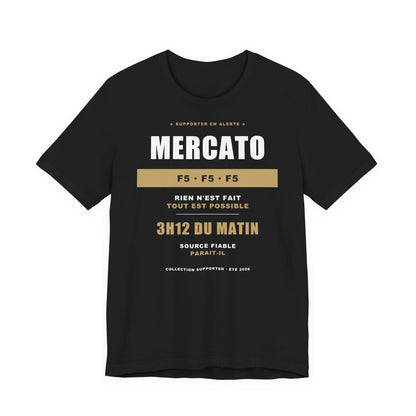 T-shirt Mercato — Humour Supporter Foot
