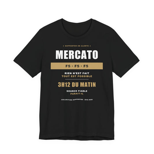 T-shirt Mercato — Humour Supporter Foot