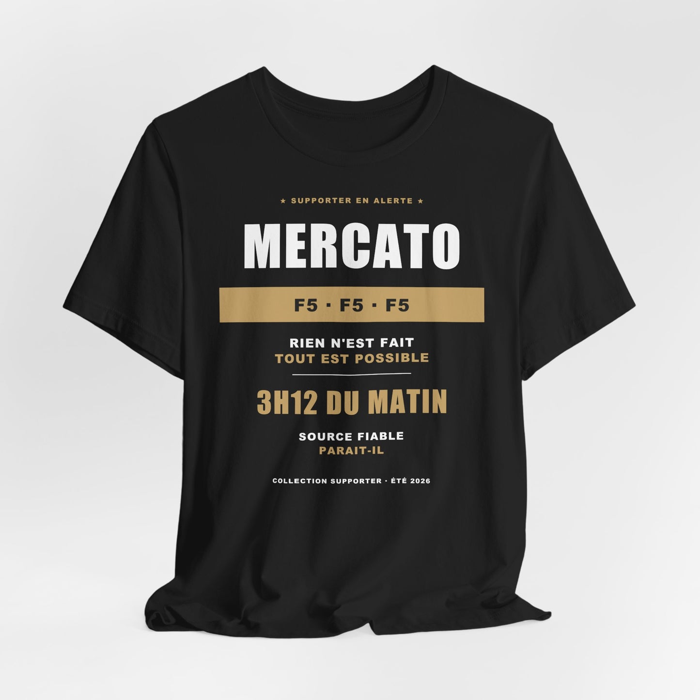 T-shirt Mercato — Humour Supporter Foot