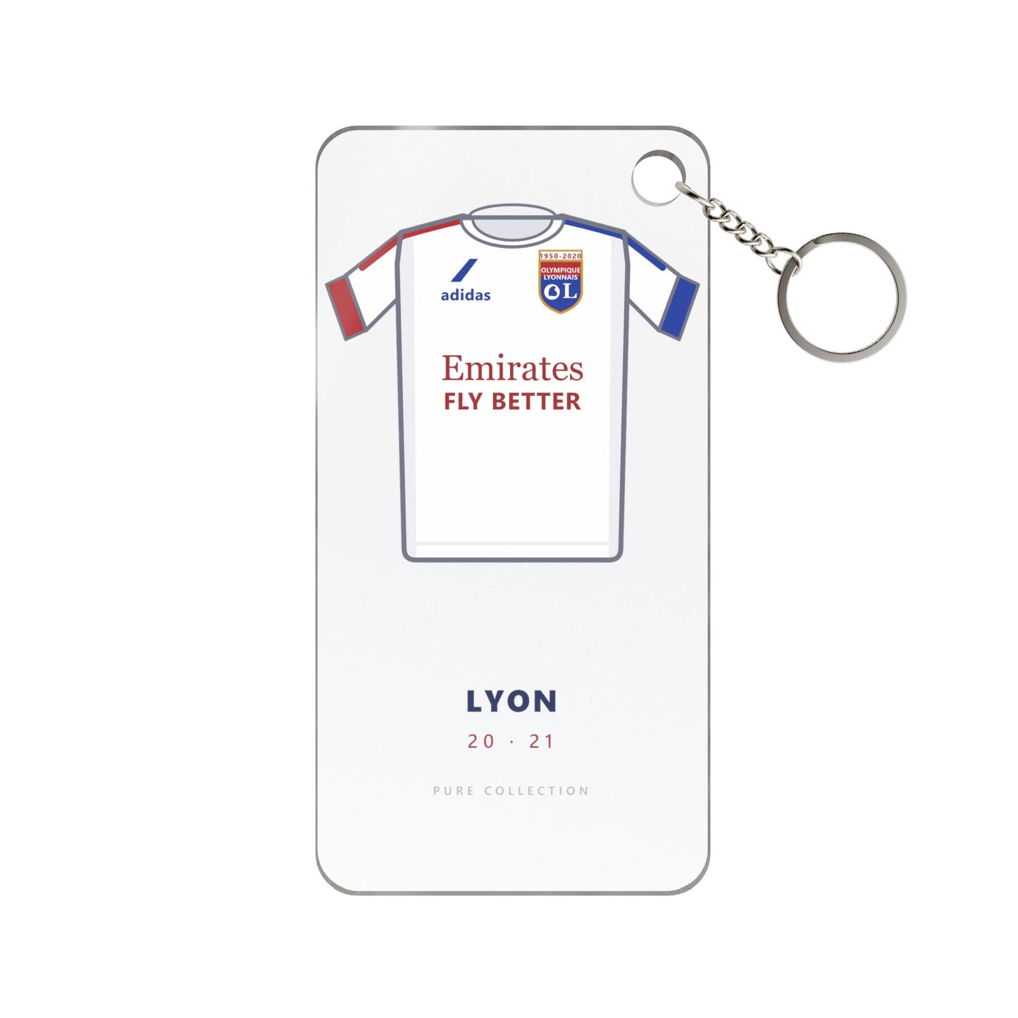 Porte-clés Lyon 20-21 — Maillot acrylique · Pure Collection