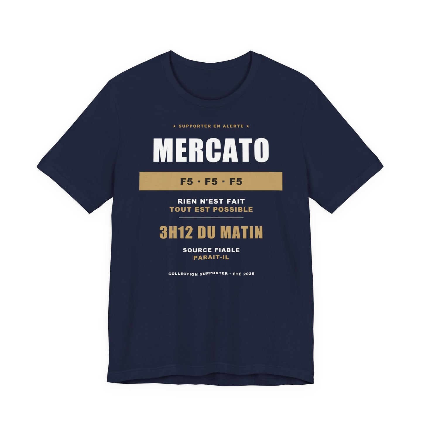 T-shirt Mercato — Humour Supporter Foot
