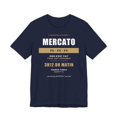 T-shirt Mercato — Humour Supporter Foot