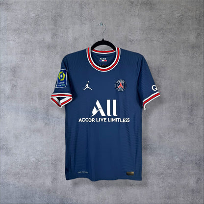 Maillot PSG 2021-2022 domicile face ALL Accor patch Ligue 1