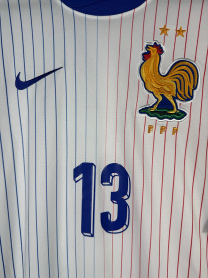 Coq brode fil dore et numero 13 torse maillot France Euro 2024