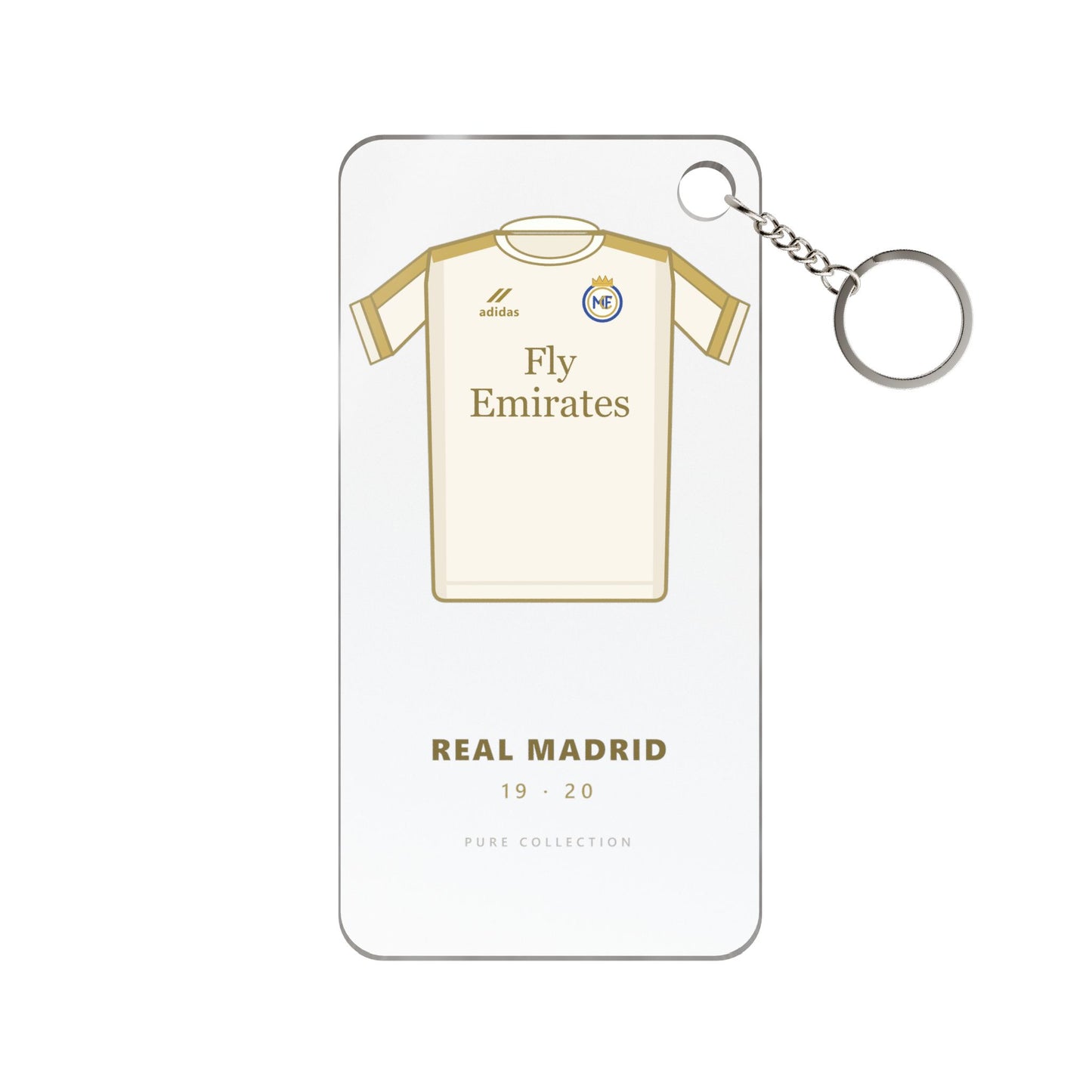 Porte-clés Real Madrid 19-20 — Maillot acrylique · Pure Collection