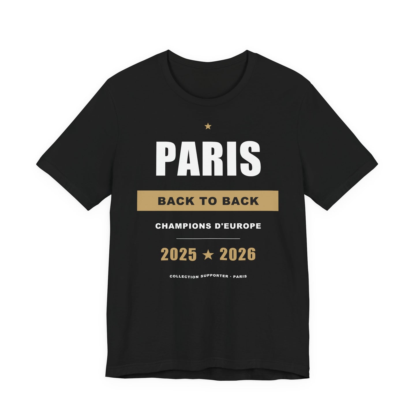 T-shirt Paris Back to Back - Champions d'Europe 25/26