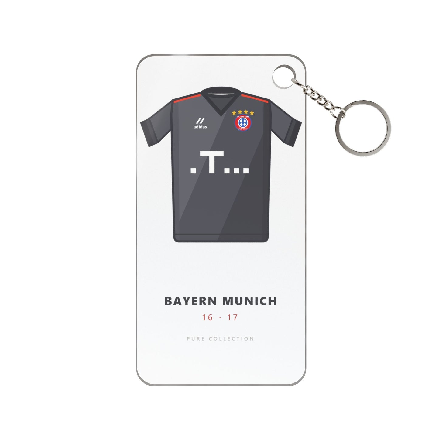 Porte-clés Bayern Munich 16-17 Extérieur — Maillot acrylique · Pure Collection