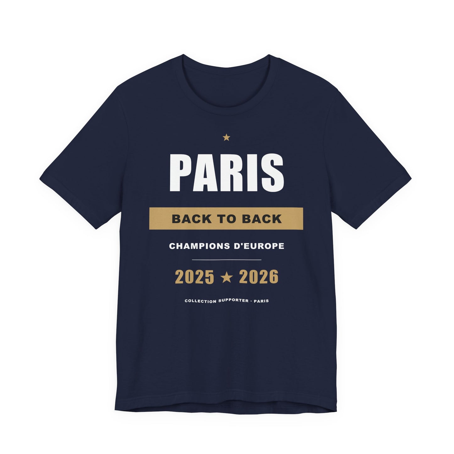 T-shirt Paris Back to Back - Champions d'Europe 25/26