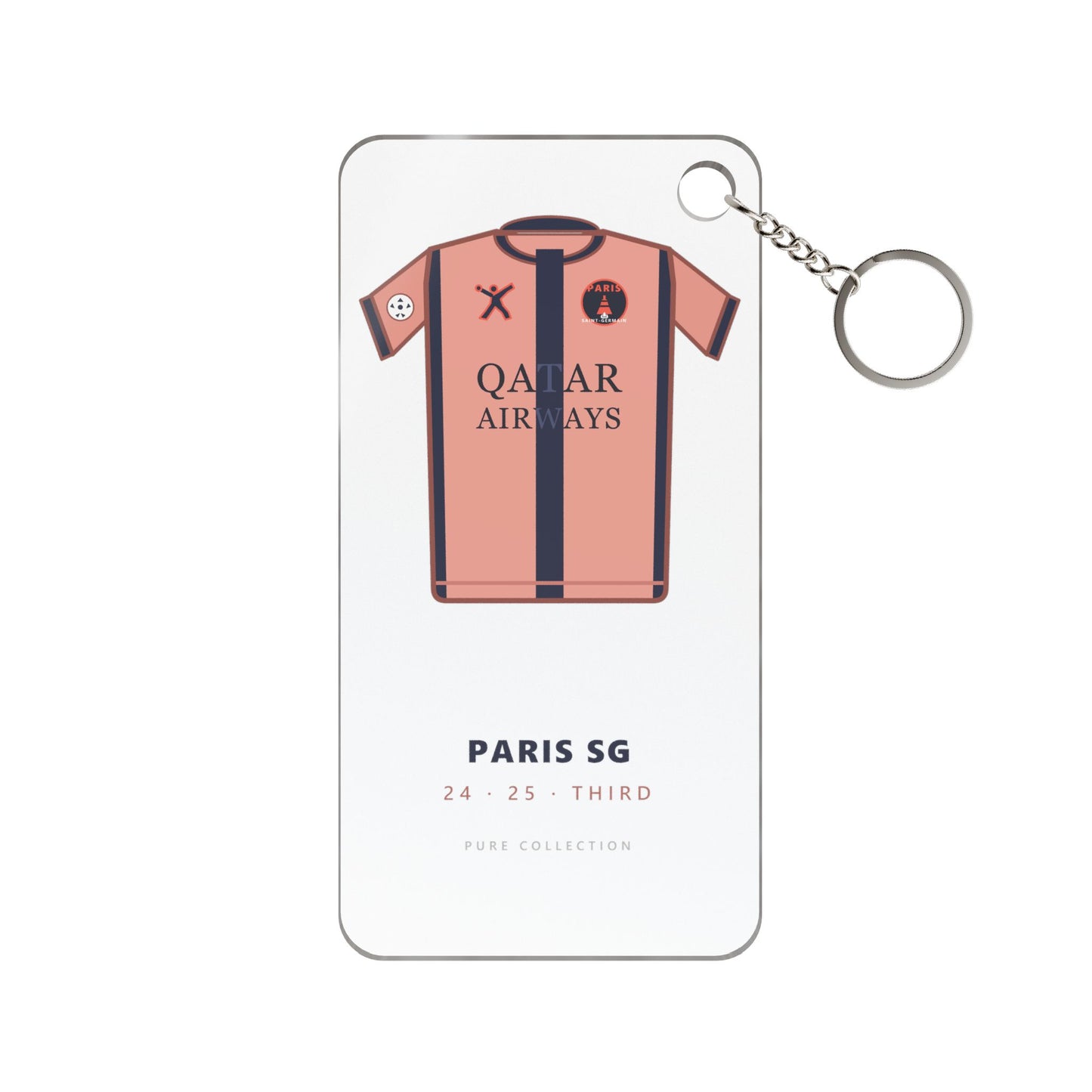 Porte-clés Paris SG 24-25 Third — Maillot acrylique · Pure Collection