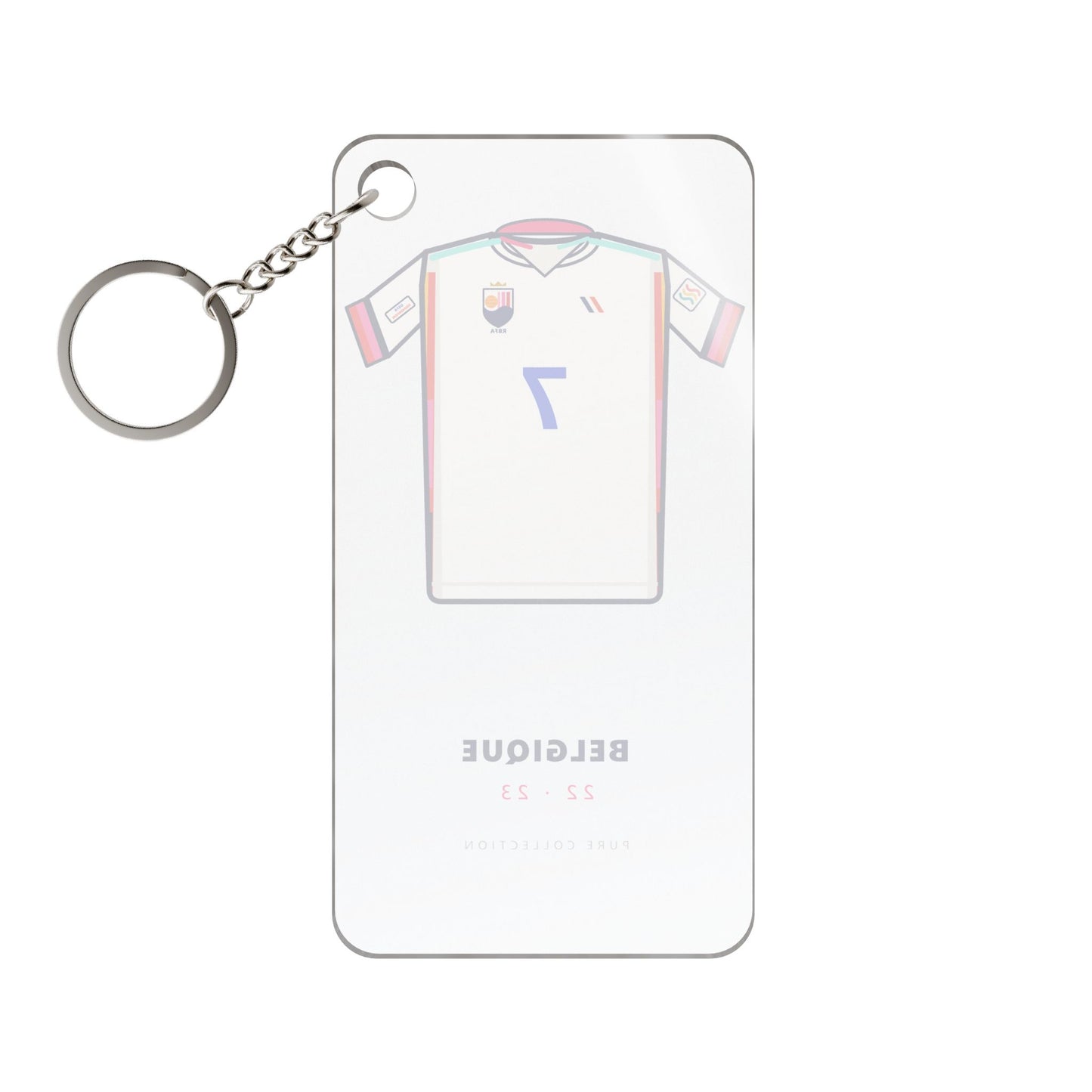 Porte-clés Belgique 22-23 Extérieur — Maillot acrylique · Pure Collection