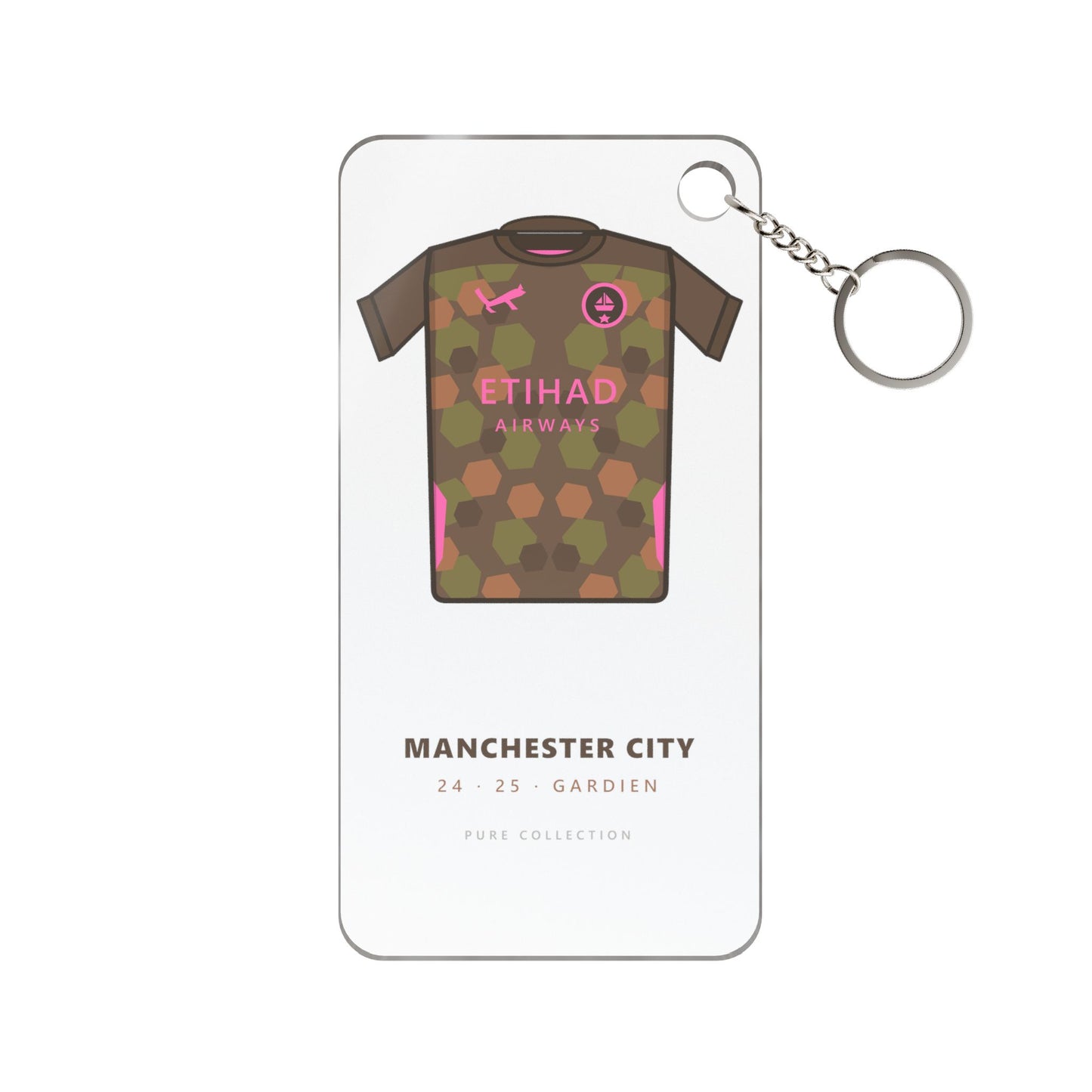 Porte-clés Manchester City 24-25 Gardien — Maillot acrylique · Pure Collection