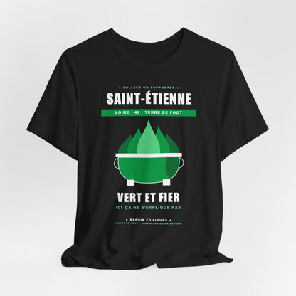 T-shirt Supporter Saint-Étienne — Vert et Fier